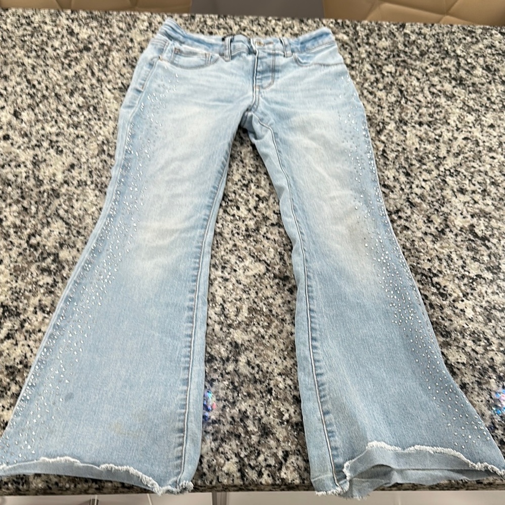 Imperial Star Blue Casual Flared Denim